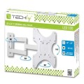 Techly Uchwyt ścienny LCD/LED 19-37cali, podwójne ramię, regulowany, biały