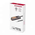 AXAGON CLR-M2FAN Miedziany radiator z wentylatorem do dwustronnych dysków M.2 SSD, wysokość 13mm