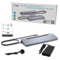 i-tec Stacja dokująca USB-C Metal Ergonomic 4K 3x Display Docking Station PD 100W + i-tec Universal Charger 100W (bundle)