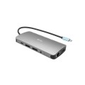 i-tec USB-C Metal Nano Stacja Dokująca 3x Display 2x DP 1x HDMI LAN Power Delivery 100 W