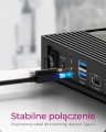 IcyBox Stacja dokująca IB-DK2246-C 11in1,HDMI,DP,LAN,TYPE-C