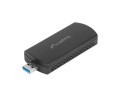 Lanberg Karta sieciowa bezprzewodowa WIFI NC-3000-WI USB 3.0 AX3000 TRI-BAND 2 wewnętrzne anteny