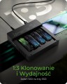 IcyBox Duplicator (klonowanie 1:3) dla NVMe M.2 SSD IB-4013MCL-C4 4-Bay USB4