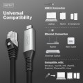 Digitus Kabel adapter USB-C - RJ45 Kat. 6A S/FTP, 1 Gbit/s, USB 3.2 Gen1, LSZH, 5m