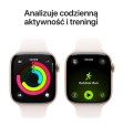 Apple Watch Series 11 GPS, koperta 42 mm z aluminium w kolorze rĂłĹźowego zĹota, pasek sportowy w kolorze Ĺagodnego rĂłĹźu - rozmiar S/M