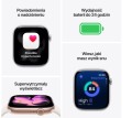 Apple Watch Series 11 GPS + Cellular, koperta 42 mm z tytanu w kolorze naturalnym, pasek sportowy w kolorze górskiej szarości - rozmiar S/M