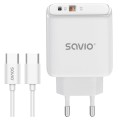 Savio Ładowarka sieciowa z kablem 20W LA-13