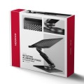 AXAGON STND-LRB Podstawa do laptopów aluminiowa 10-17,3 cala regulowana wysokość, obrotowa o 360 stopni, Czarna