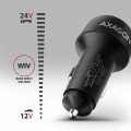 AXAGON Ładowarka samochodowa PWC-PQ48 48W z 2 portami, PD3.0, QC4+