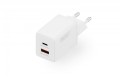 Digitus Ładowarka sieciowa GaN II 45W | 1x USB-C, 1x USB-A | PD 3.0, QC 3.0 | Biała
