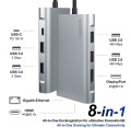 LogiLink Stacja dokująca USB3.2 ,USB-C, 8-portow, PD