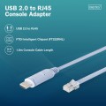 Digitus Kabel adapter do konsoli USB-A 2.0 męski do RJ45 | Chipset FTDI (FT232RNL) | jasnoniebieski | 1.8m