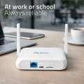 Qoltec Router Home&Travel 4G LTE WiFi 6 | AX300 | 2.4GHz | Dual Antena |USB-C | Micro SIM