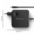 Qoltec Ładowarka sieciowa GaN 65W | USB-C PD PPS | 5-21V | 3-3.25A