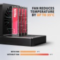 AXAGON ADSA-M2C44 Stacja dokująca USB4 dla 4x M.2 NVMe SSD z funkcją klonowania dysków bez komputera