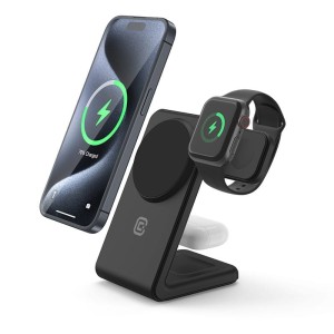 CRONG Ładowarka bezprzewodowa MagSpot Stand 3w1 z MagSafe do iPhone, Apple Watch i AirPods
