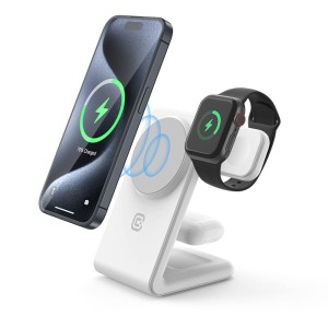 CRONG Ładowarka bezprzewodowa MagSpot Stand 3w1 z MagSafe do iPhone, Apple Watch i AirPods