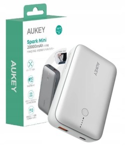 AUKEY PB-Y57 White Mini PowerBank 20000mAh 22.5W 2xUSB PD 3.0 QC 3.0 LED