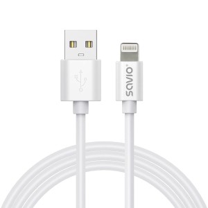 Savio Kabel USB-A do Lightning CL-192 1m biały