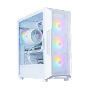 Zalman Obudowa I3 NEO V2 Mid Tower RGB fan x4 biała