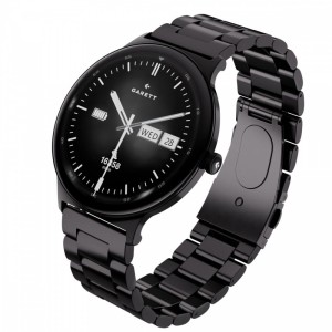 Garett Electronics Smartwatch Quantum czarny stalowy