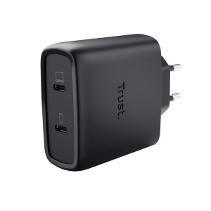 Trust Ładowarka MAXO GaN 65W 2xUSB-C czarna