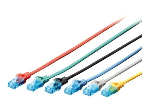 Digitus Patch cord U/UTP kat.5e PVC 0,25m szary