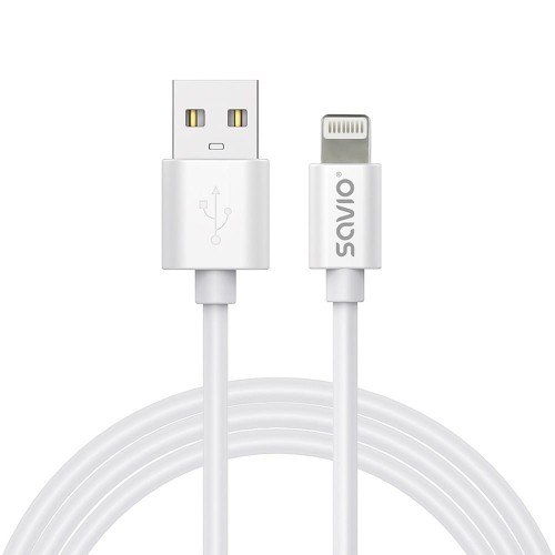 Savio Kabel USB-A do Lightning CL-192 1m biały