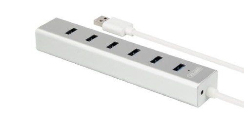 Unitek HUB 7 x USB3.0 Aluminium z zasilaczem; Y-3090