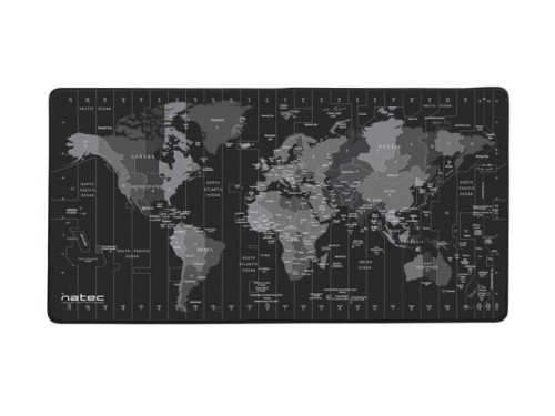 Natec Podkładka pod mysz Time zone Map Maxi 800x400