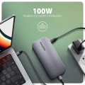 AXAGON HMC-12GM2 Wieloportowy hub USB + M.2 pozycja, 12in1 10Gbps, 3x USB-A, USB-C, HDMI, DP,  RJ-45, SD/mSD, audio, PD