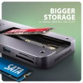 AXAGON HMC-12GM2 Wieloportowy hub USB + M.2 pozycja, 12in1 10Gbps, 3x USB-A, USB-C, HDMI, DP,  RJ-45, SD/mSD, audio, PD