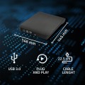 Qoltec Nagrywarka DVD-RW zewnętrzna | USB 3.0 | Czarna