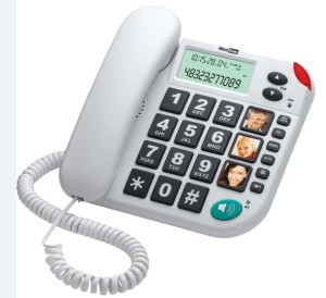 Maxcom Telefon przewodowy KXT480 BB, biały