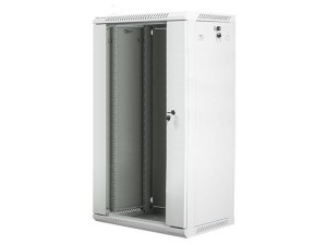Lanberg Szafa instalacyjna wisząca 19 cali 22U 600X450mm szara (drzwi szklane)