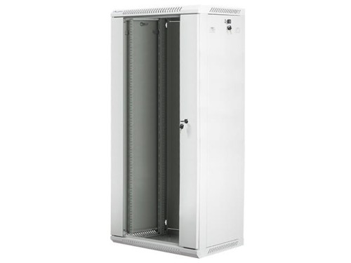 Lanberg Szafa instalacyjna wisząca 19'' 27U 600X450mm szara (drzwi       szklane)