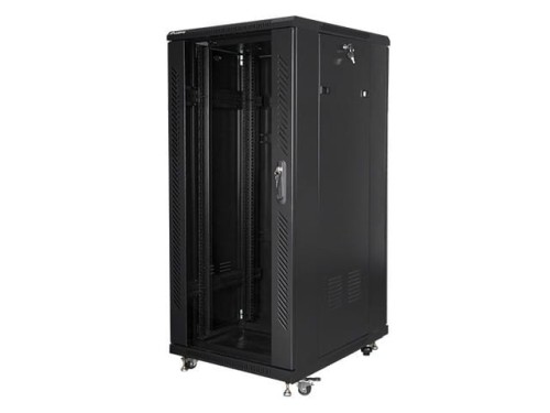 Lanberg Szafa stojąca Rack 19'' 27U 600x800mm czarna