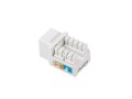 Lanberg MODUŁ KEYSTONE GNIAZDO RJ45->LSA UTP KAT 5E 90° DO PUSZKI MONTAŻ