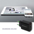 Qoltec Ładowarka sieciowa | 18W | 5-12V | 1.5-3A | USB typ C PD |       USB QC 3.0 | Czarna
