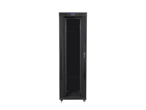 Lanberg Szafa instalacyjna rack stojąca 19 42U 800x1200 czarna, drzwi szklane LCD (Flat pack)