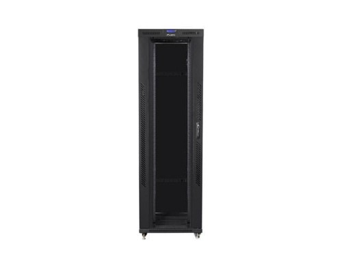 Lanberg Szafa instalacyjna rack stojąca 19 42U 800x1200 czarna, drzwi szklane LCD (Flat pack)