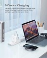AUKEY PA-B6S White Omnia Mix GaN ładowarka sieciowa 3xUSB (2xUSB C+1xUSB A) 90W
