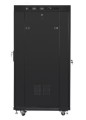 Lanberg Szafa instalacyjna RACK stojąca 19 cali 37u 800x1000 czarna drzwi szklane LCD (flat pack)
