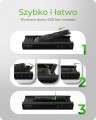 IcyBox Stacja dokująca IB-180MC-C31 M.2 NVMe&SATA Docking, USB 3.2 (Gen2) Type-C, Aluminium