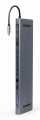 Gembird Hub USB-C HDMI GbE 3xUSB 3.1 2xUSB 2.0 2xUSB-C USB-C PD Card VGA