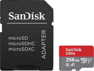 SanDisk Karta pamięci Ultra microSDXC 256GB 150MB/s A1 + Adapter SD