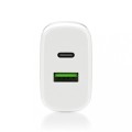 everActive Ładowarka USB/USB-C QC3.0 25W Biała