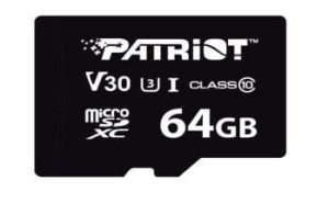 Patriot Karta pamięci microSDHC 64GB VX V30 C10 UHS-I U3
