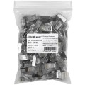 Qoltec Wtyk przelotowy złącze RJ45 | CAT6 | FTP | Pass Through |  Pozłacane styki | 100 sztuk