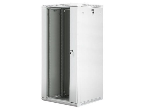 Lanberg Szafa instalacyjna wisząca 19'' 27U 600X600mm szara (drzwi       szklane)
